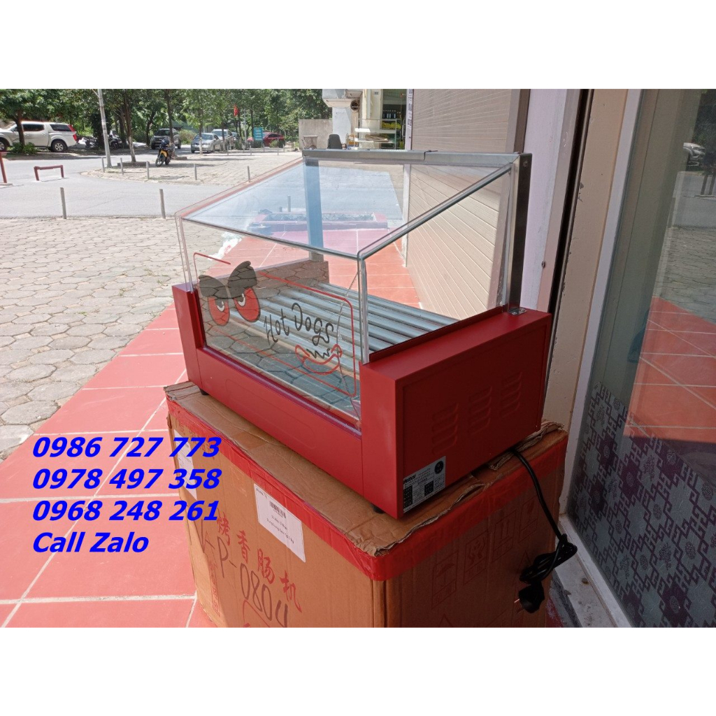 Giá sập sàn máy nướng xúc xích 7 thanh kính thẳng verly bao nhiêu