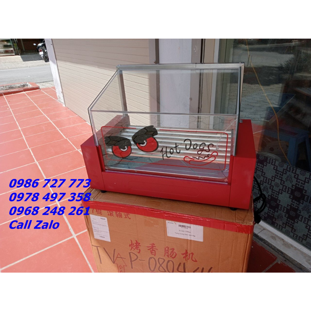 Thanh lý máy nướng xúc xích 7 thanh chính hãng verly