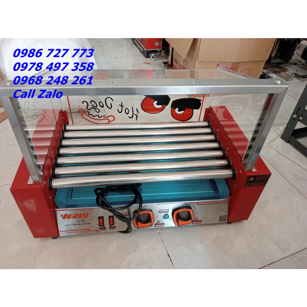 Thanh lý máy nướng xúc xích 7 thanh chính hãng verly