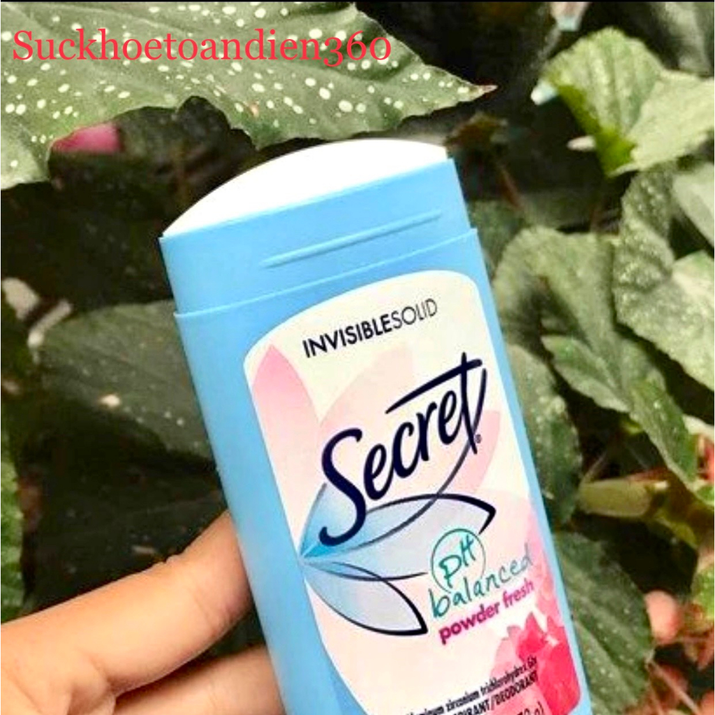 Lăn Nách Khử Mùi cho Nữ Mỹ Secret USA 73g Invisible Solid Cao Cấp Suckhoetoandien360