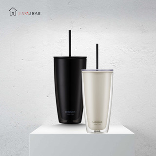 Ly giữ nhiệt LockLock 2 lớp 750ml Doublewall Coldcup - Ly có ống hút