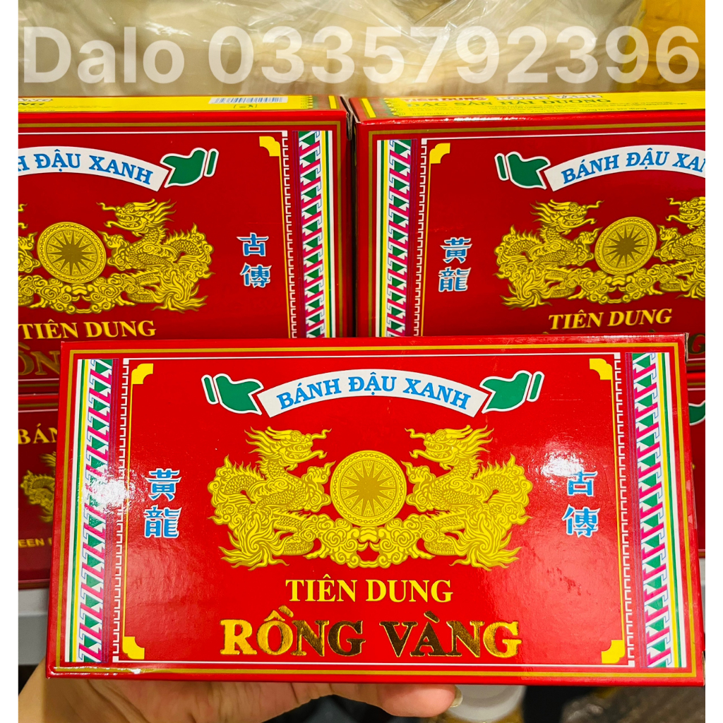 Bánh đậu xanh rồng vàng Tiên Dung - Đặc sản hải dương hộp 220gr - Út duyên 76 đặc sản