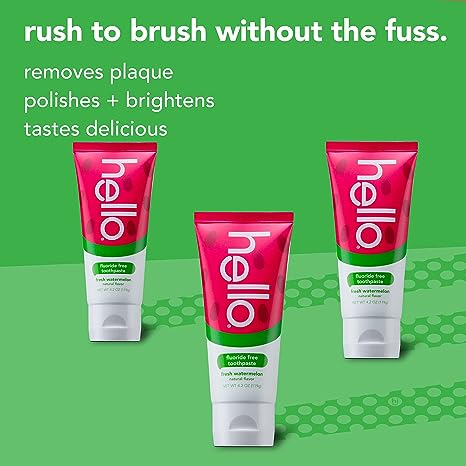 Hello Toothpaste Kids All Ages - Kem đánh răng hữu cơ vị dưa hấu cho bé nuốt được 119g