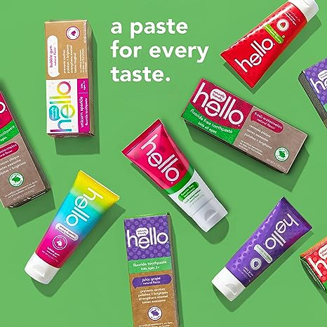 Hello Toothpaste Kids All Ages - Kem đánh răng hữu cơ vị dưa hấu cho bé nuốt được 119g