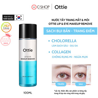 Nước Tẩy Trang Mắt & Môi OTTIE LIP & EYE MAKEUP REMOVE_Mỹ phẩm Hàn Quốc chính hãng