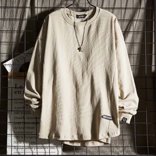  Áo Thun Nam Dài Tay Thu Đông Kiểu Dáng Xuông Cổ Tròn Màu Trơn Basic Thời Trang Zenkonu TOP NAM 285 