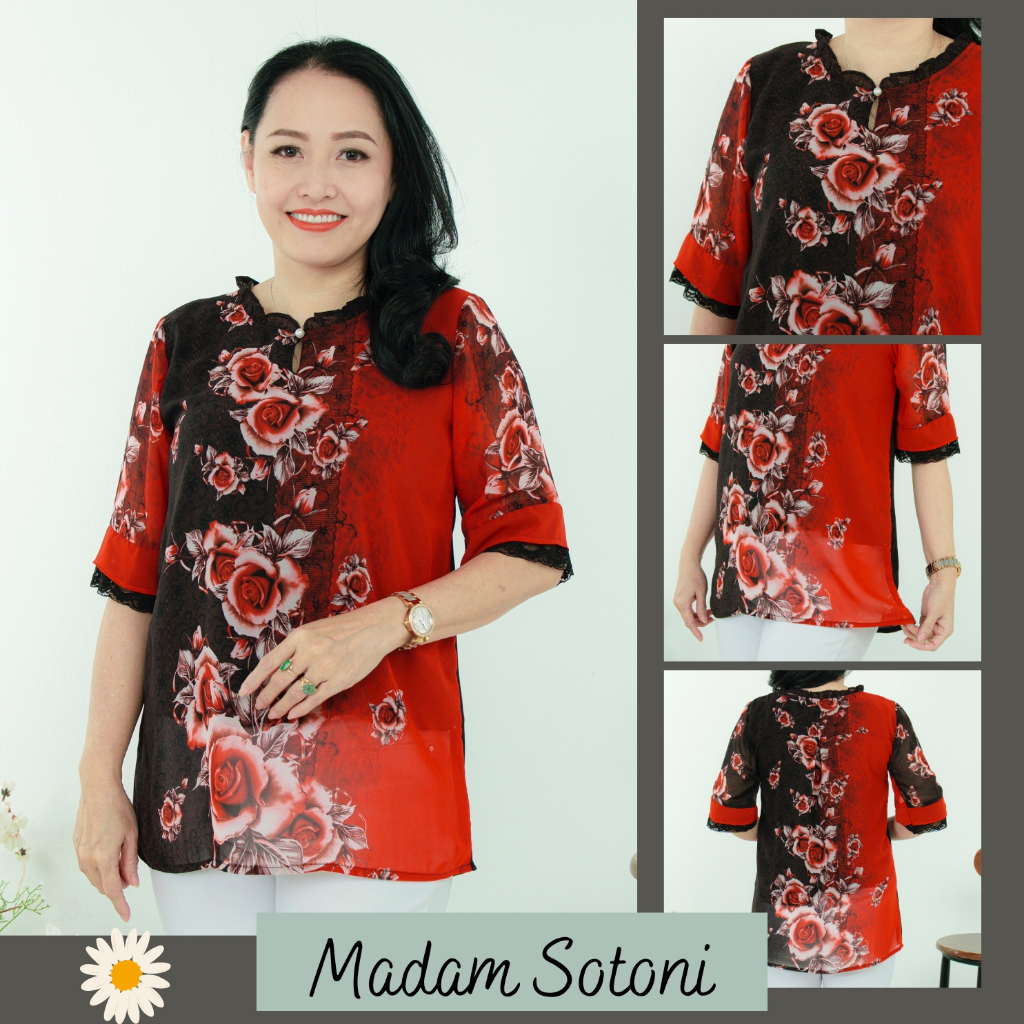 Madam Sotoni - Thời trang trung niên - Áo kiểu nữ trung niên - VMRCD1101