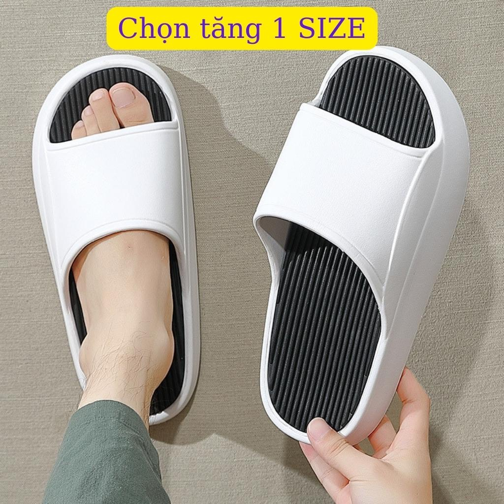 Dép bánh bì nam nữ đế cao, dép quai ngang chất liệu eva chống trơn trượt siêu bền