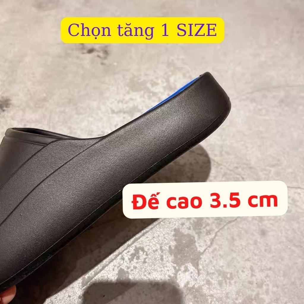 Dép bánh bì nam nữ đế cao, dép quai ngang chất liệu eva chống trơn trượt siêu bền
