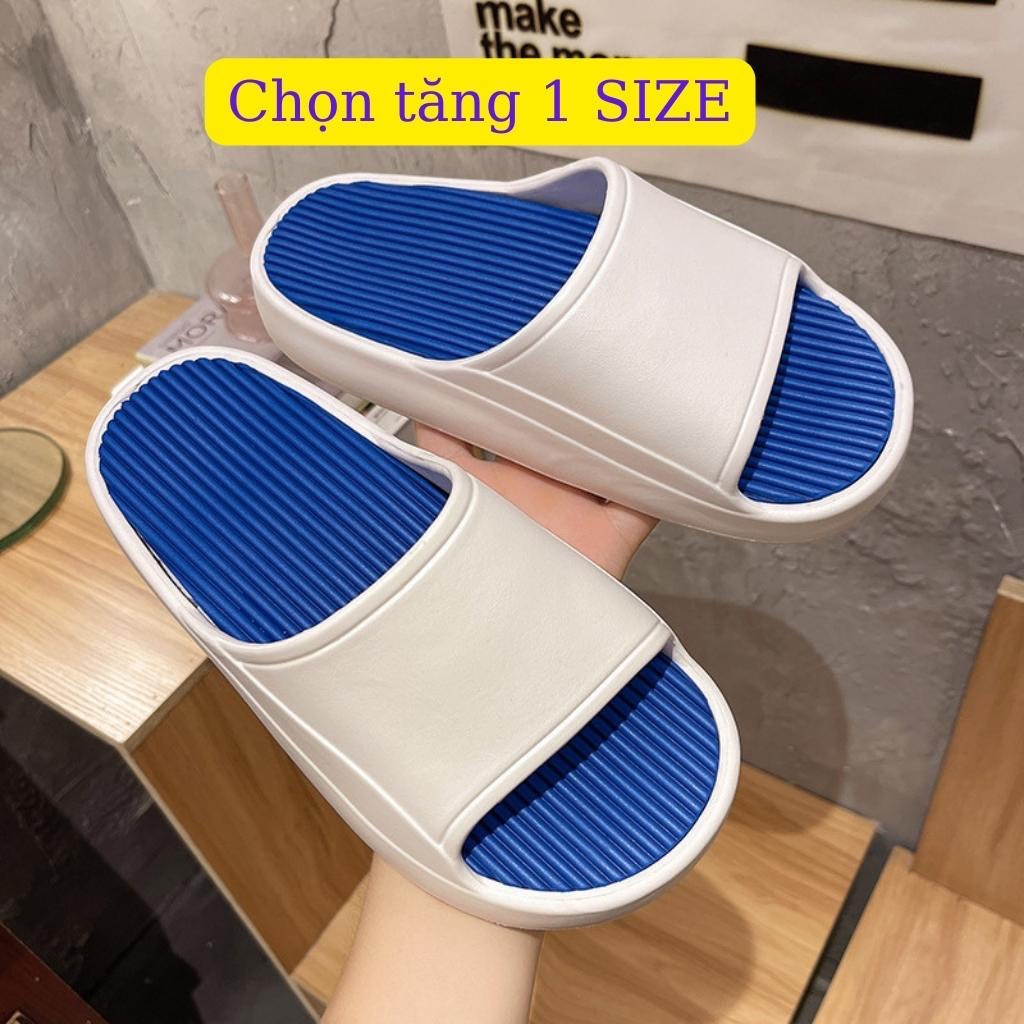 Dép bánh bì nam nữ đế cao, dép quai ngang chất liệu eva chống trơn trượt siêu bền