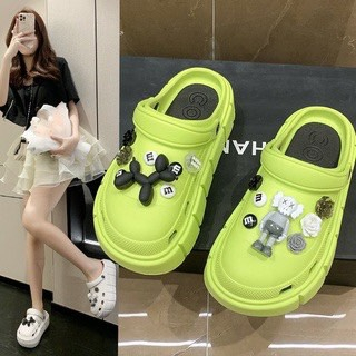 Dép Cross đế cao nam nữ 3 màu, dép sục Cross bánh mì đế cao tặng kèm 12 sticker