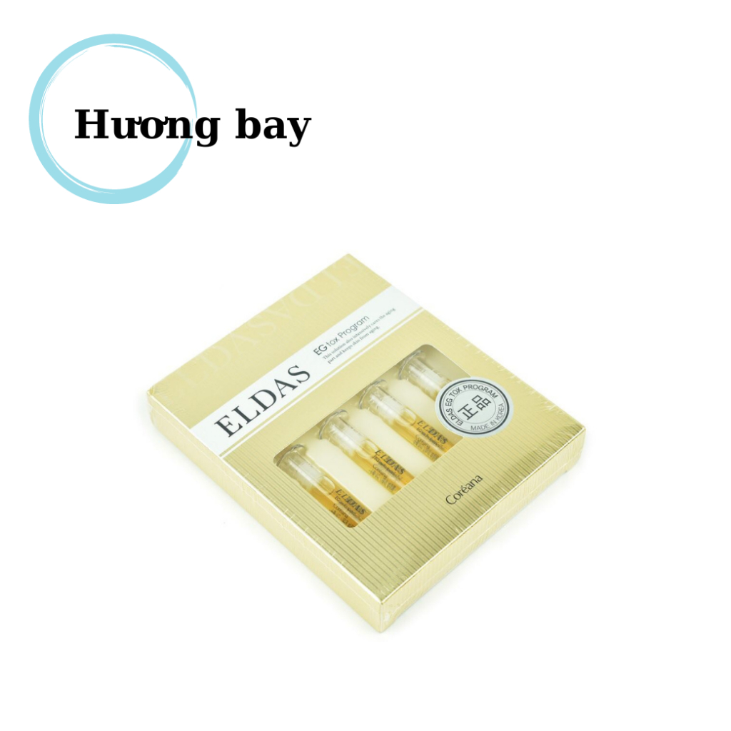 Hộp 4 ống tế bào gốc Eldas EG Tox Program Coreana phục hồi da, chống lão hóa 2ml x 4 ống