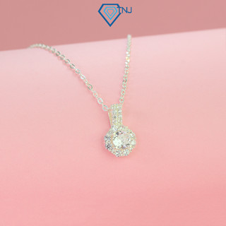 Dây chuyền bạc nữ mặt đính đá lấp lánh DCN0696 - Trang Sức TNJ