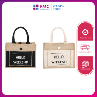 [Mã GIASHOCK16]Túi Cõi Đi Biển❤️FREESHIP❤️Túi Đi Du Lịch Hello Weekend Hót Trend