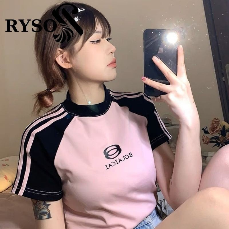 Áo Baby Tee Raplan in hình chất liệu 100% cotton Form Fit Phối Tay RYSO FASHION