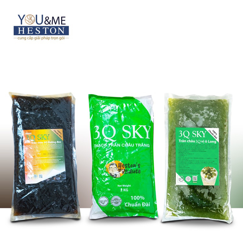 🔥NGON NHƯ GONGCHA🔥Trân châu 3Q Sky giòn dai cực ngon (nguyên vị, đường đen, oolong)