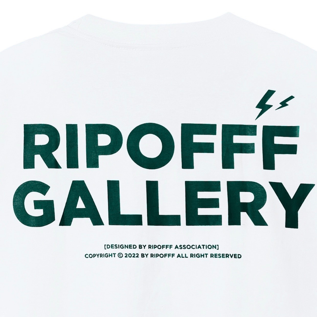 Áo thun Ripofff Sketch Smiley T-shirt tay ngắn cổ tròn màu trắng