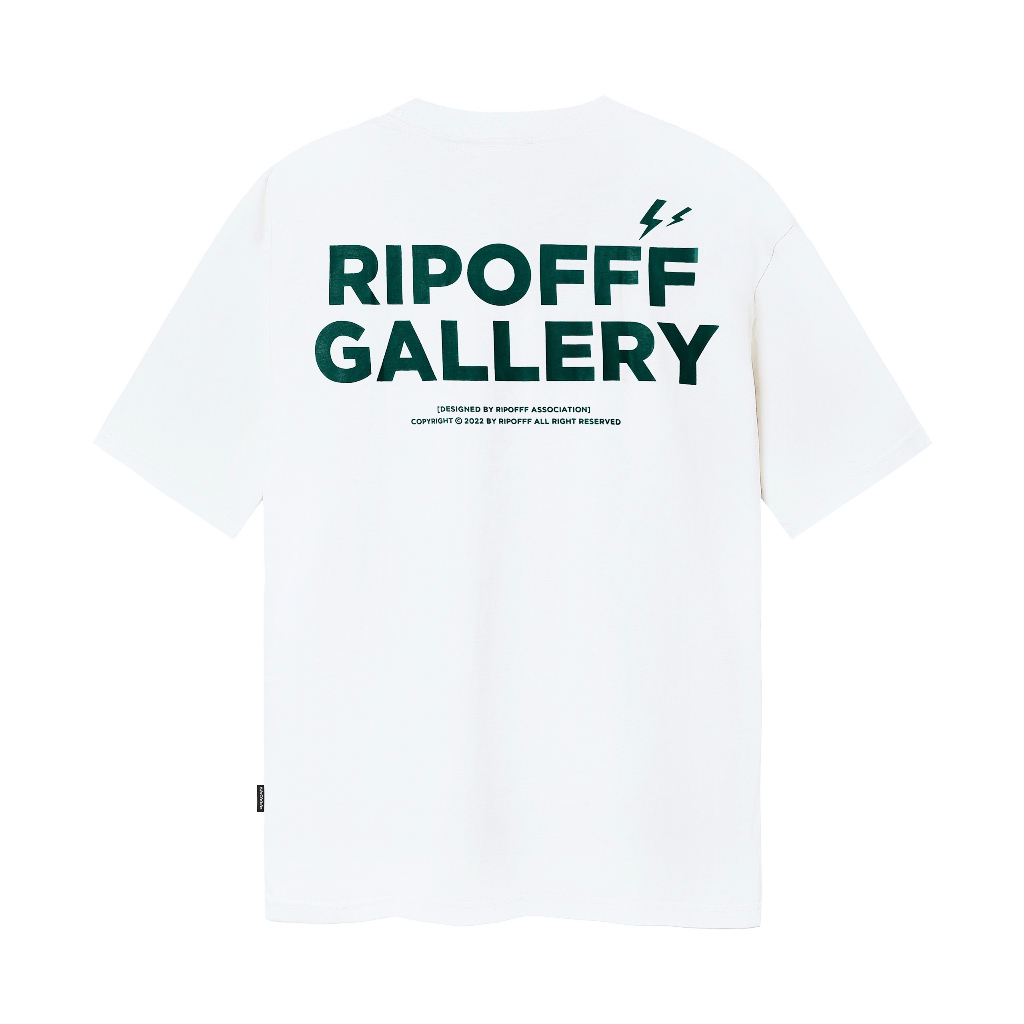 Áo thun Ripofff Sketch Smiley T-shirt tay ngắn cổ tròn màu trắng