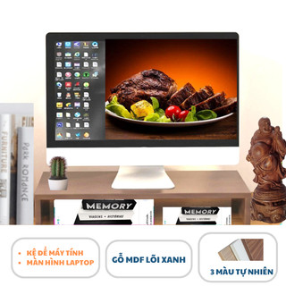 Kệ màn hình máy tính,laptop bằng gỗ dùng để decor bàn