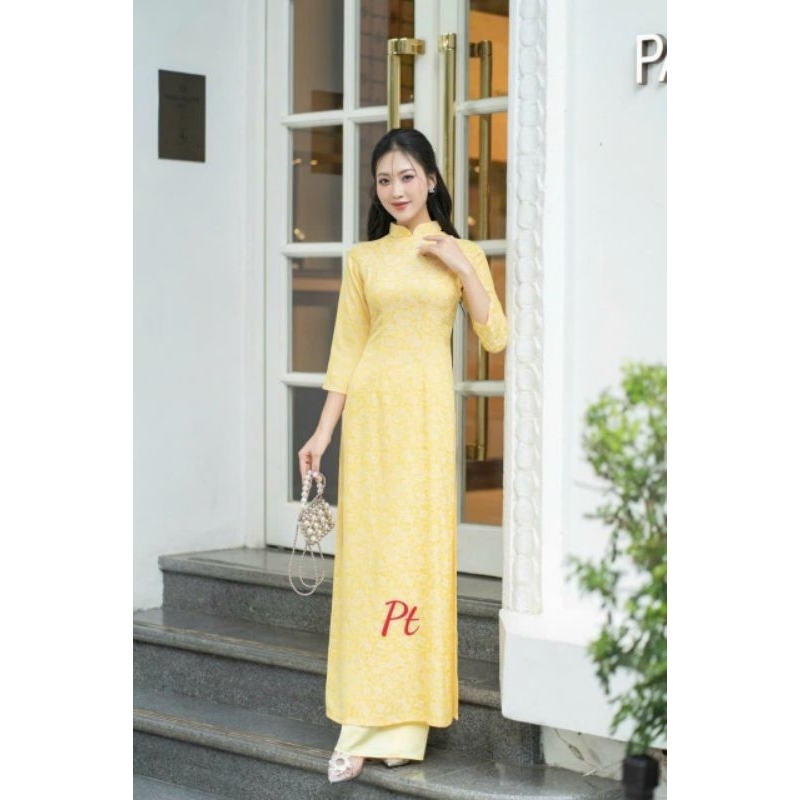 .Áo dài gấm tơ .hoa cao cấp hàng loại 1 mềm mại giá rẻ co giãn nhẹ . bao giá thị trường bán giá sỉ