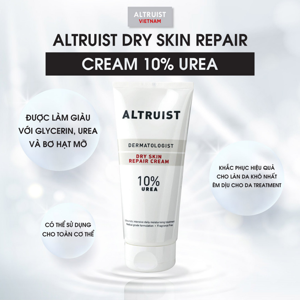 Kem dưỡng ẩm siêu phục hồi Altruist Dermatologist Dry Skin Repair Cream 10% Urea 200mL