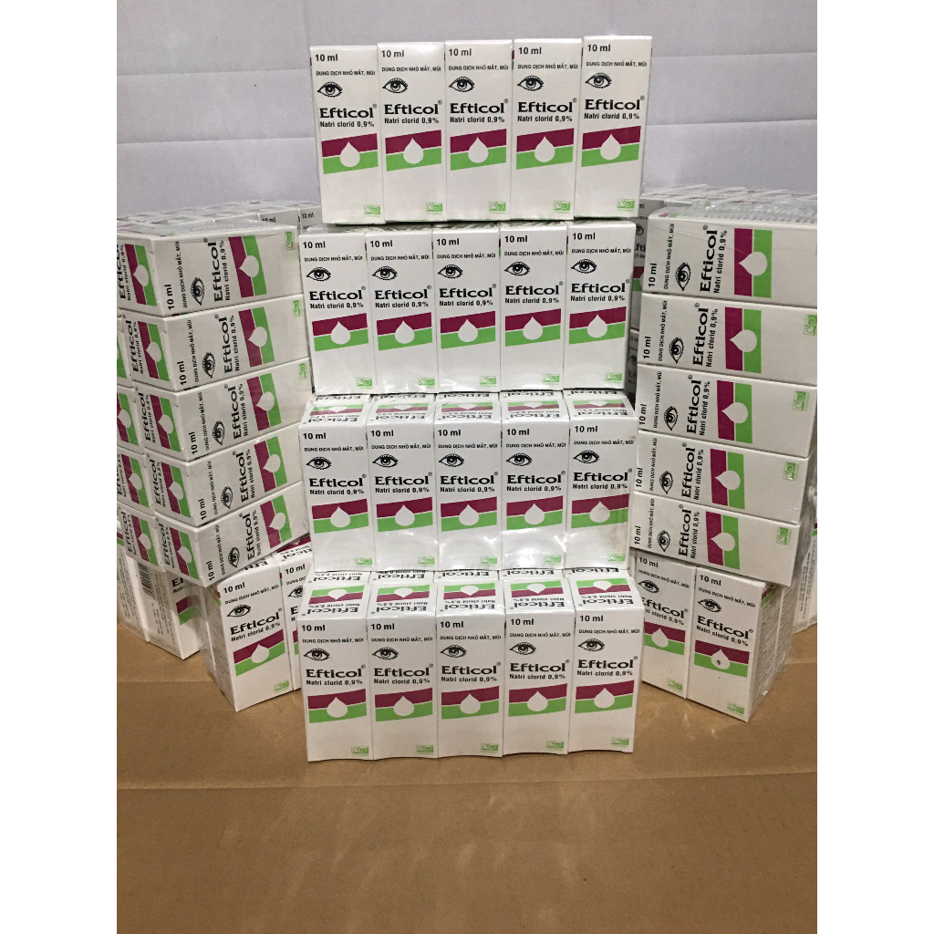 (CAM KẾT CHÍNH HÃNG)Dung dịch nhỏ mắt mũi EFTICOL (1 lốc 10chai)