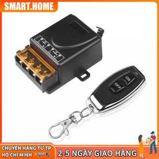 Mới nhất 220v 30a tiếp không dây rf điều khiển từ xa 1 bộ phát + 1 bộ thu 433mhz từ bộ điều khiển，công tắc từ xa điện áp