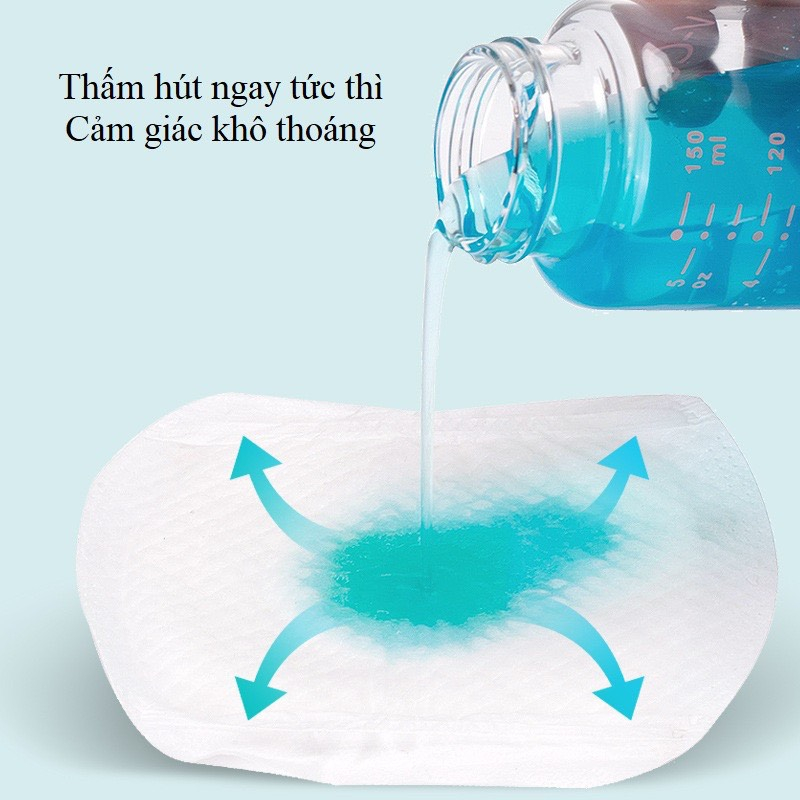 Miếng lót thấm sữa Vcoool dán siêu thấm đóng túi zip tiện lợi