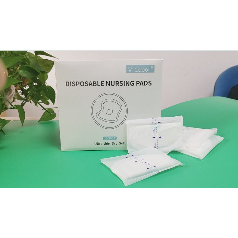 Miếng lót thấm sữa Vcoool dán siêu thấm đóng túi zip tiện lợi