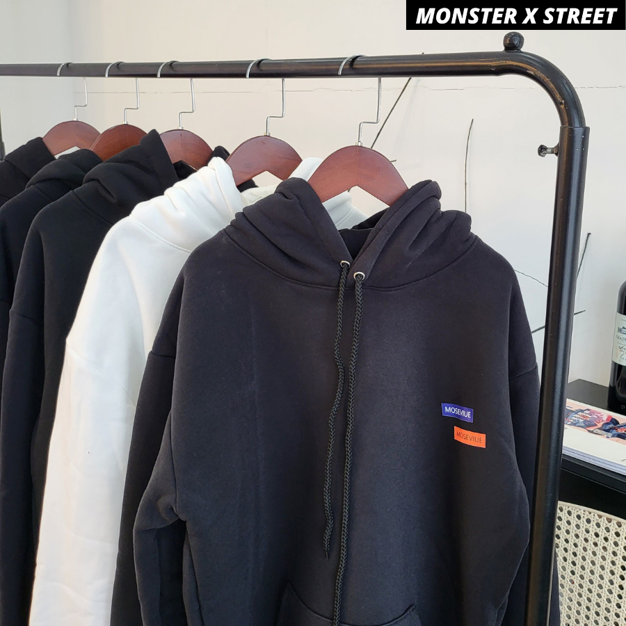 Áo hoodie nỉ bông Monster X Street 2 Vệt nam nữ form rộng thu đông Local Brand