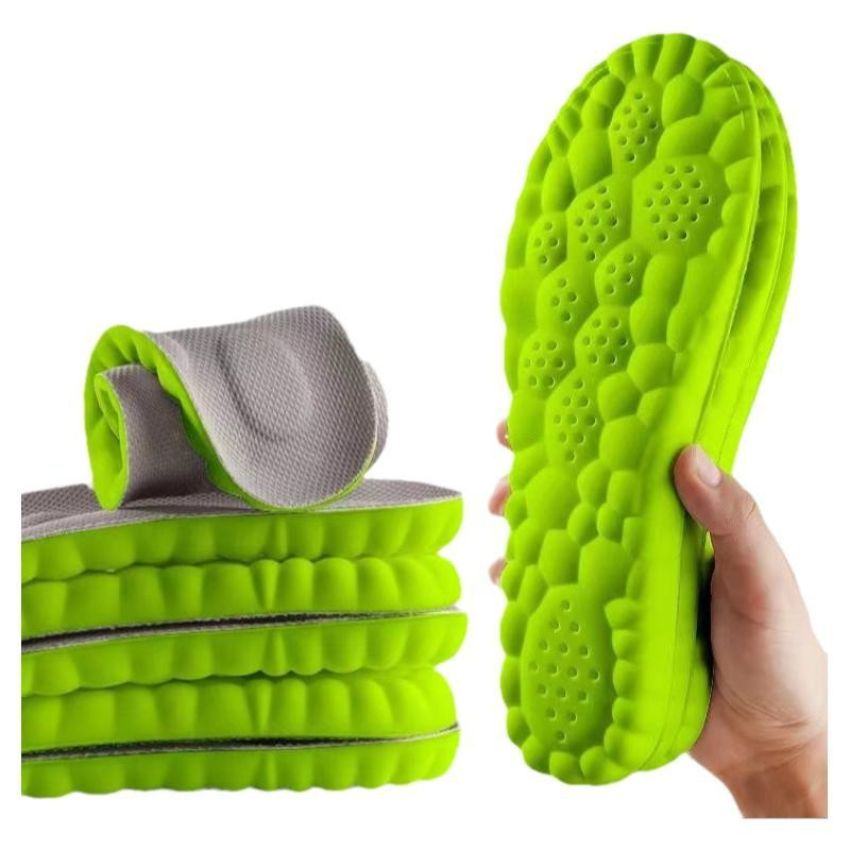Lót giày thể thao nam nữ 4D cao cấp khử mùi,kháng khuẩn,mát sa chân giảm căng thẳng có thành phẩn ngải cưu LG12