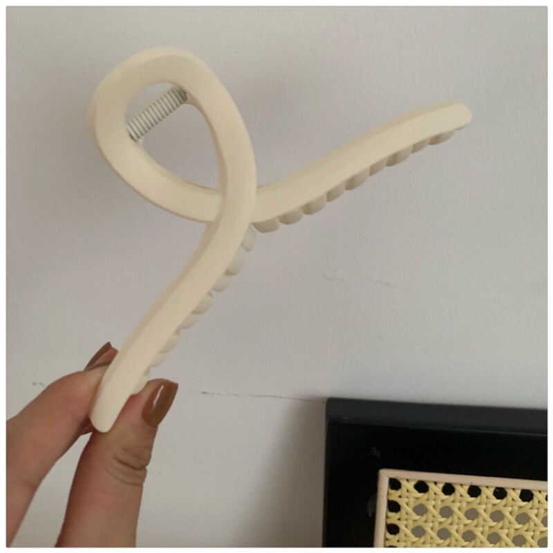 Kẹp tóc thanh lịch xoắn nhựa Arcylic cỡ lớn 13 cm