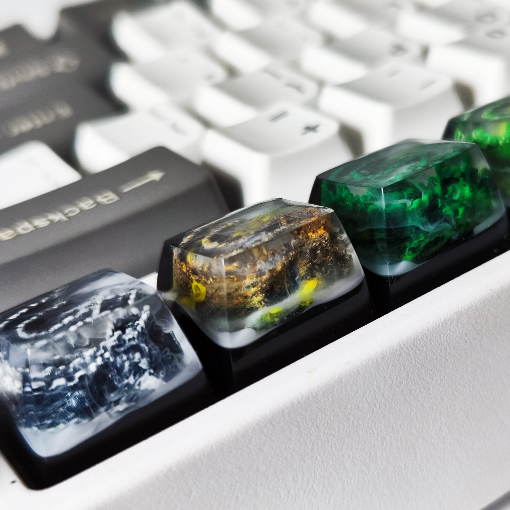 Resin Artisan Greatwall, keycap trang trí bàn phím hình Vạn Lý Trường Thành, Profile SA 1U | HYPERKEEB