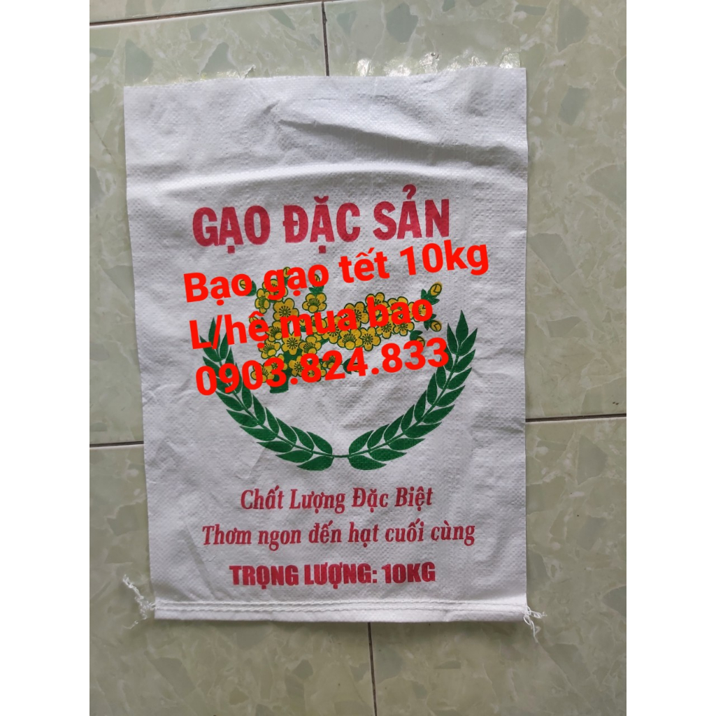 Bao đựng gạo 10kg có in