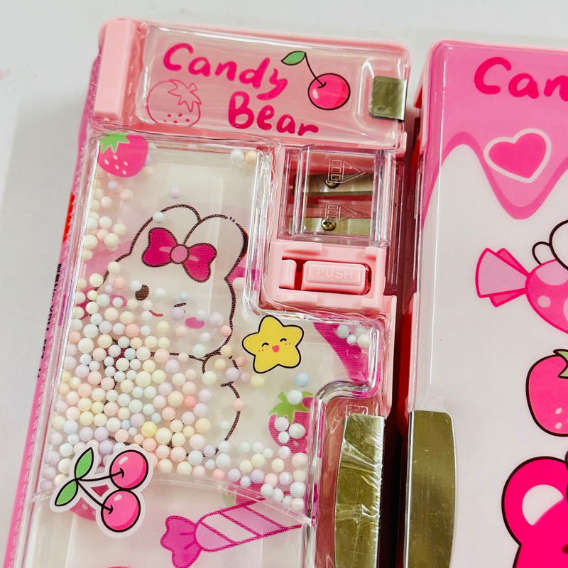 Hộp bút hít gấu dâu