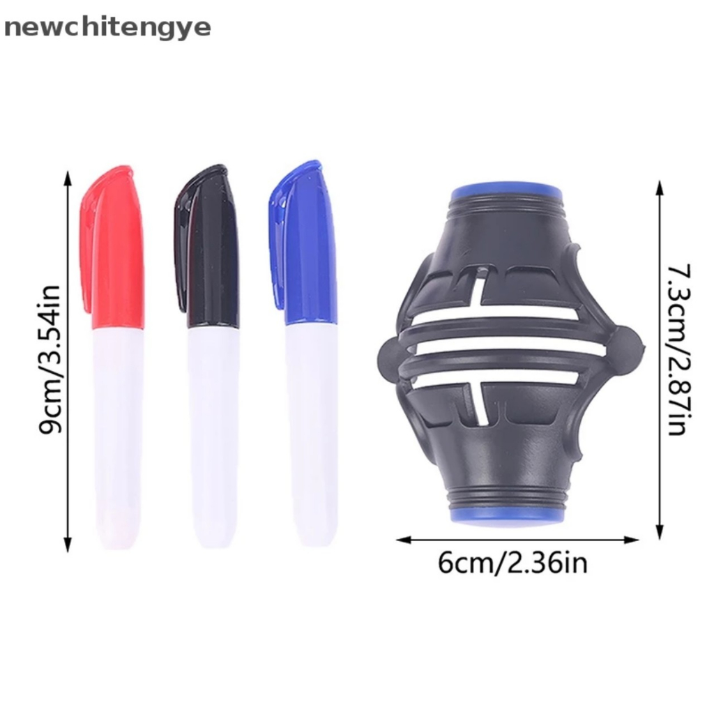 Bộ kẻ line golf 360 độ 3 vạch kèm 3 bút màu