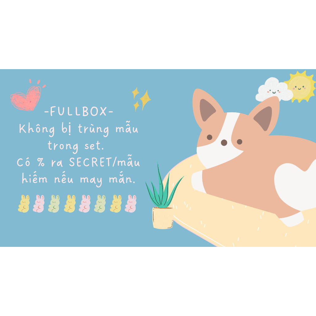 FULL BOX Không Trùng Mẫu - Mèo MINO, Hành Tinh Sanrio, Heo DUDU, Hamster,Vịt vẹt - Mini blind box-blindpack tổng hợp mẫu