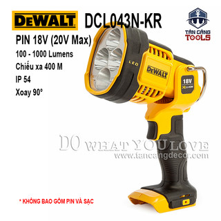 Đèn pin dùng pin 20v dewalt dcl043n