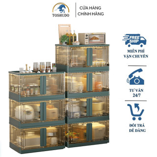 TOSHUDO - TỦ - HỘP Đựng Quần ÁO Gấp Gọn Có Bánh Xe , Có Thể Gấp Gọn