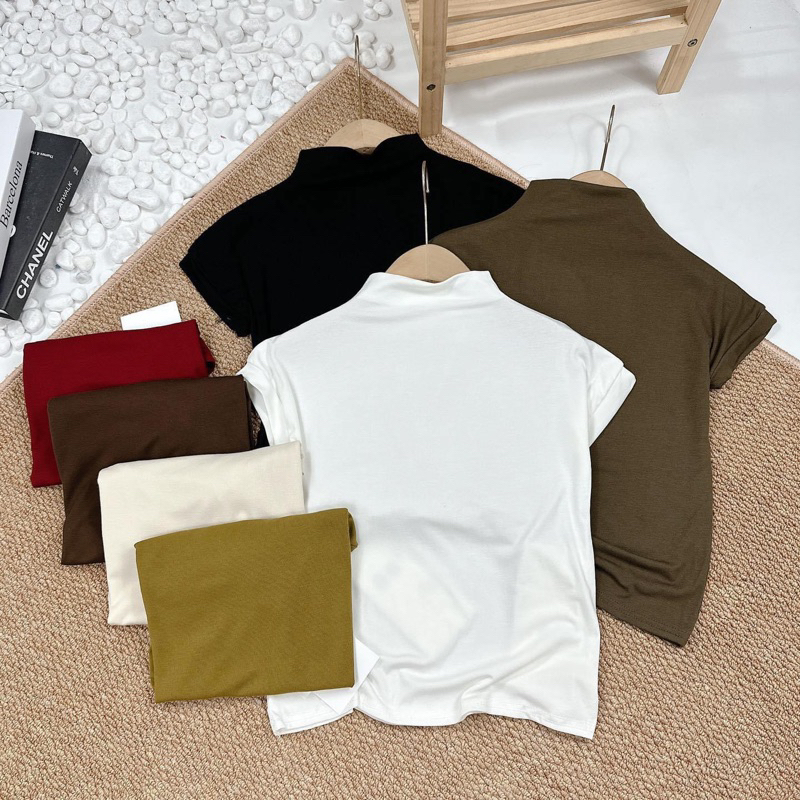 Áo pull cổ leo trơn mềm nhiều màu (kèm ảnh thật)