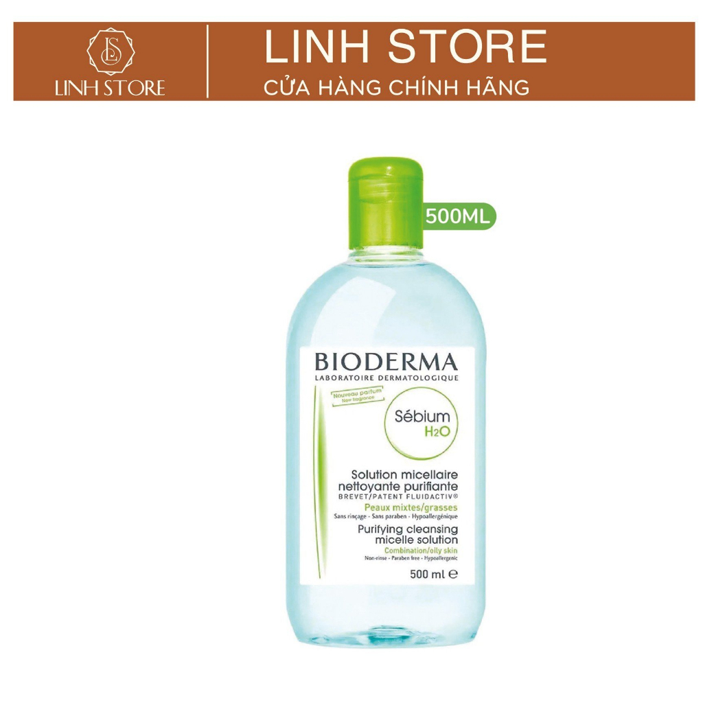 TẨY TRANG BIODERMA XANH LÁ 100ML 250ML 500ML