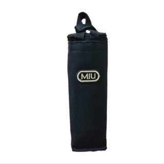 túi giữ nhiệt vải bố full màu 1200ml logo chữ M I U có dây kéo và lớp cách nhiệt