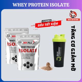 Tặng Shaker - Combo 2 WHEY ISOLATE PROTEIN MX PLUS (40 serving) - Tăng Cơ Giảm Mỡ