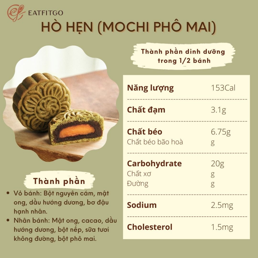 MOCHI PHÔ MAI - Bánh trung thu healthy