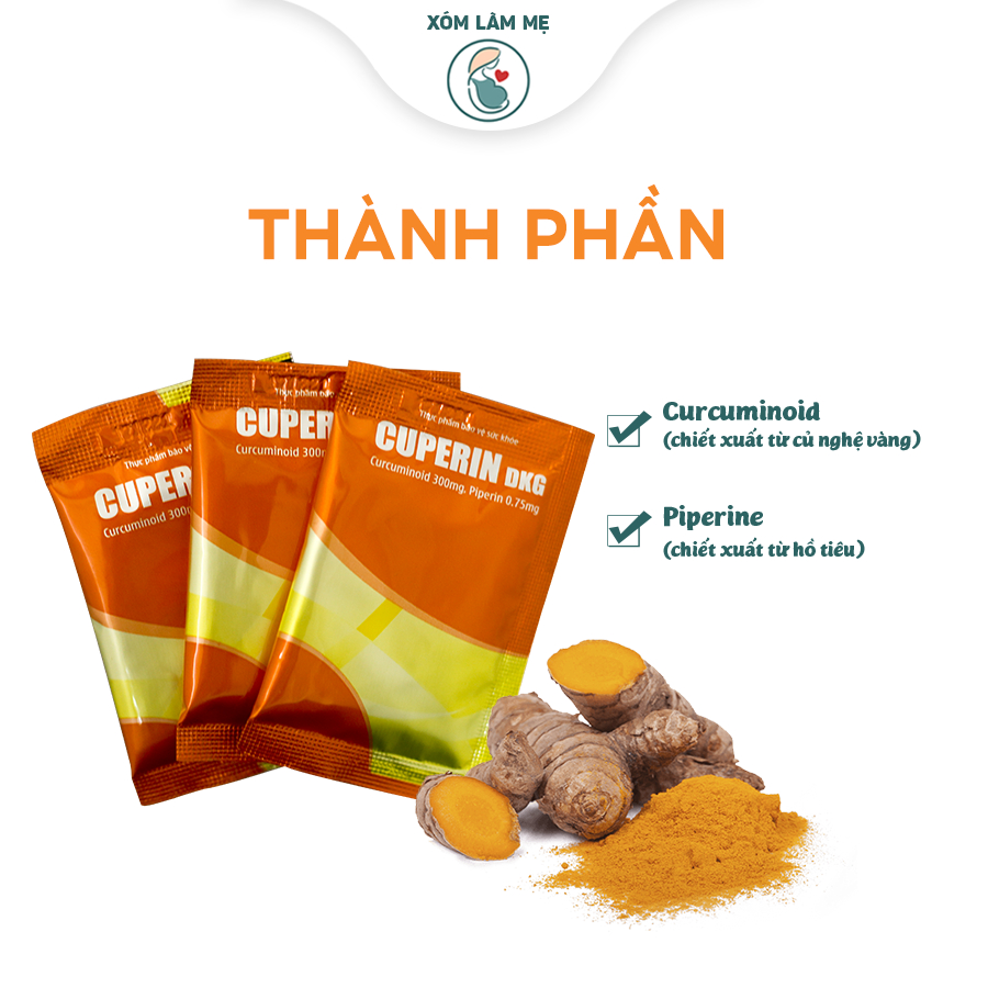Cốm nghệ Curperin giúp mẹ sau sinh mau lành vết rạch hồi phục sức khỏe nhanh chóng - DK PHARMA