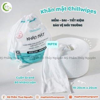 Khăn mặt khô Chillwipes dùng 1 lần lau khô, lau ướt - Giấy lau mặt dùng một lần