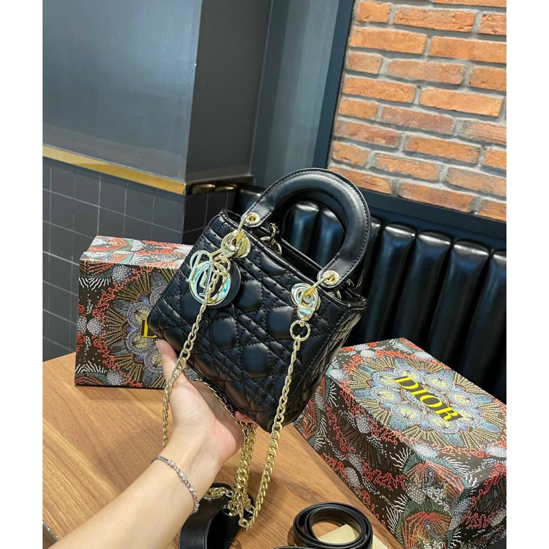 túi dio lady về bản2 dây 3 ô sz 18 (có vừa đt)-ảnh chụp thật của shop