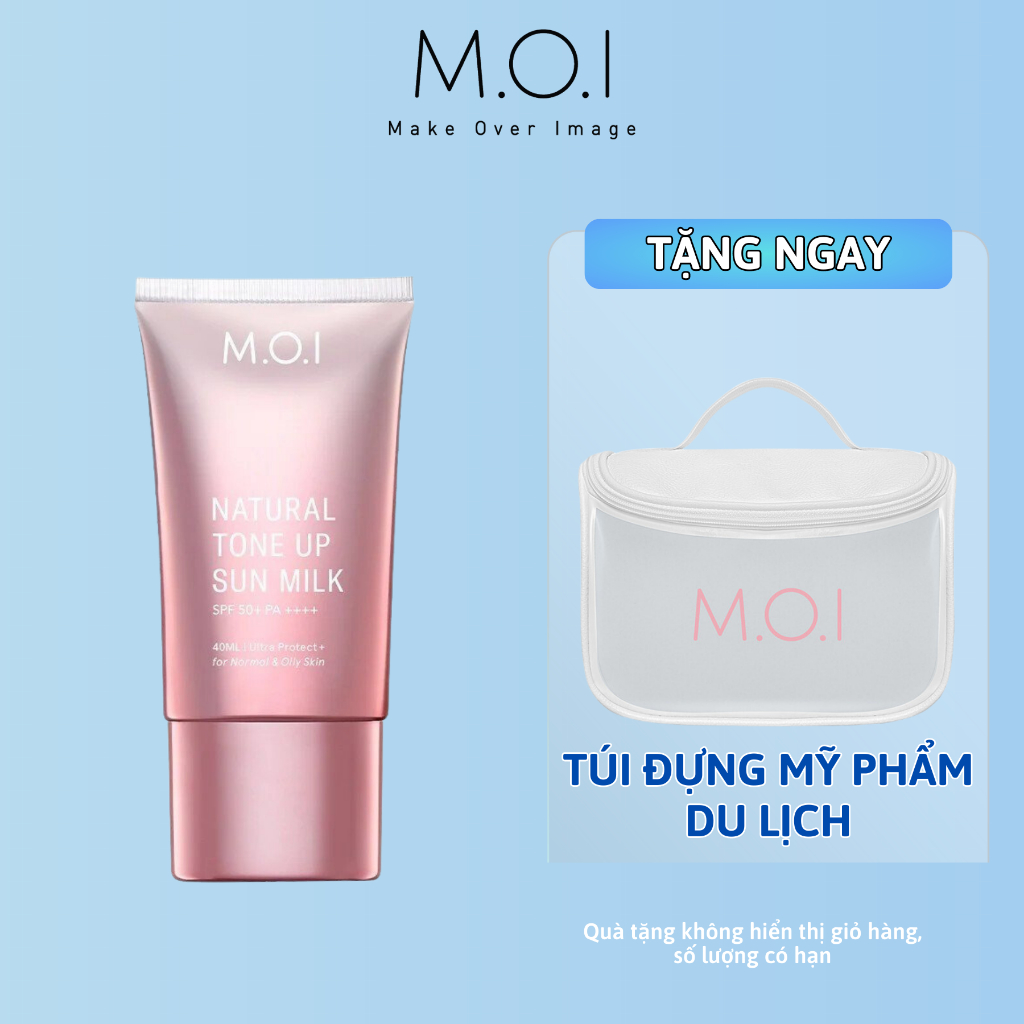 Kem chống nắng nâng tone M.O.I SPF 50+ PA ++++ 40ml