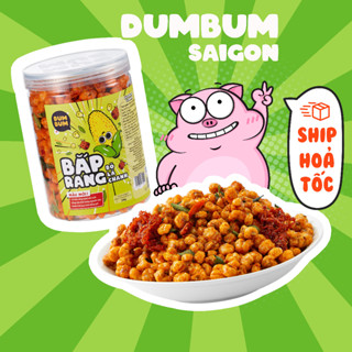 Bắp sấy giòn khô bò lá chanh DumBum 250g đồ ăn vặt Sài Gòn