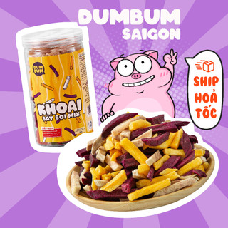 Khoai sấy mix 3 vị DumBum 250g đồ ăn vặt Sài Gòn
